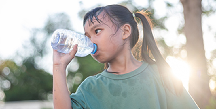 When to use "heat" banner, pedialyte helps hydrate during heat.