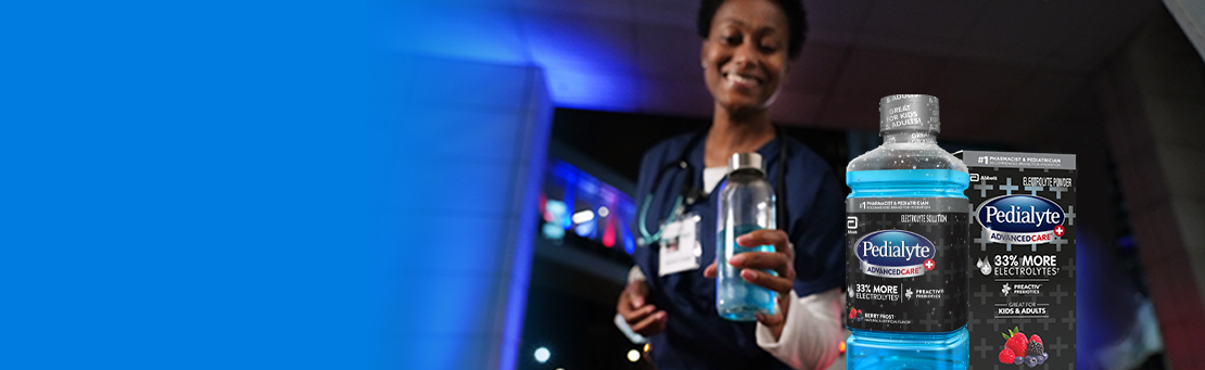 nurse_hydrating_with_pedialyte_to_feel_better_fast