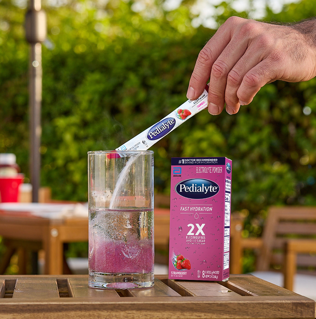 Pedialyte Fast Hydration Powder Strawberry