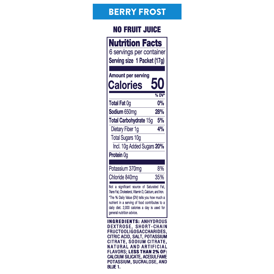 nutritional info