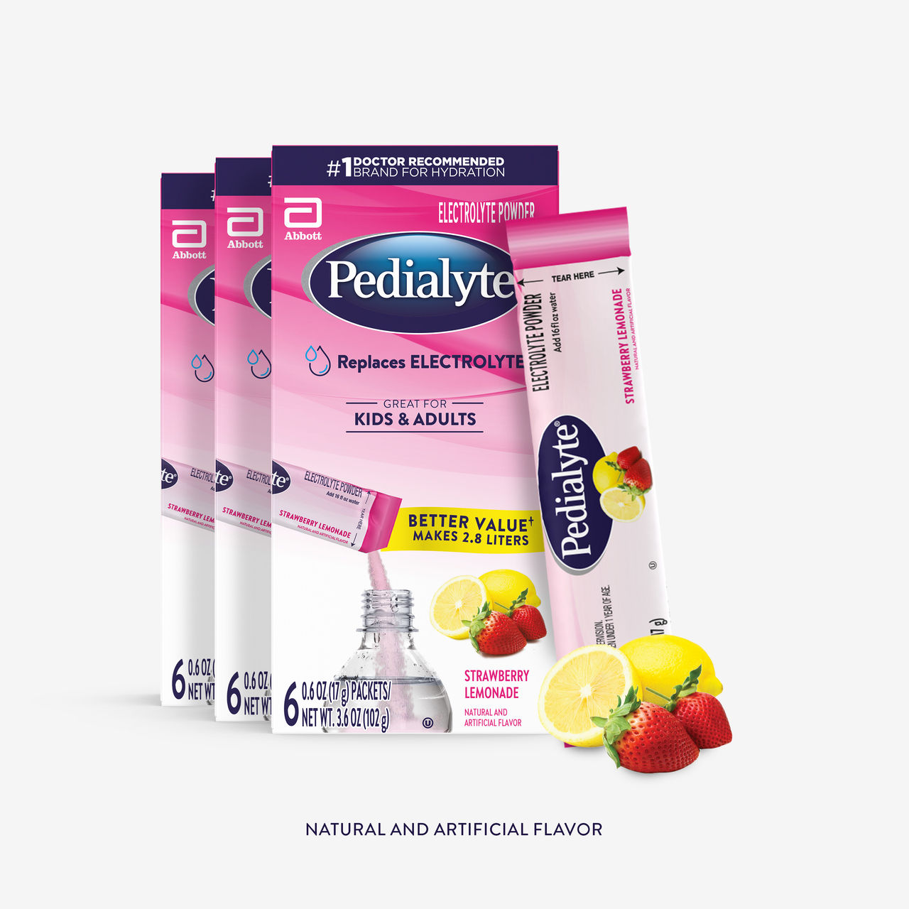 Classic Electrolyte Powder Packs in Strawberry Lemonade