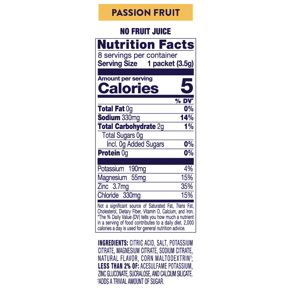 nutritional info