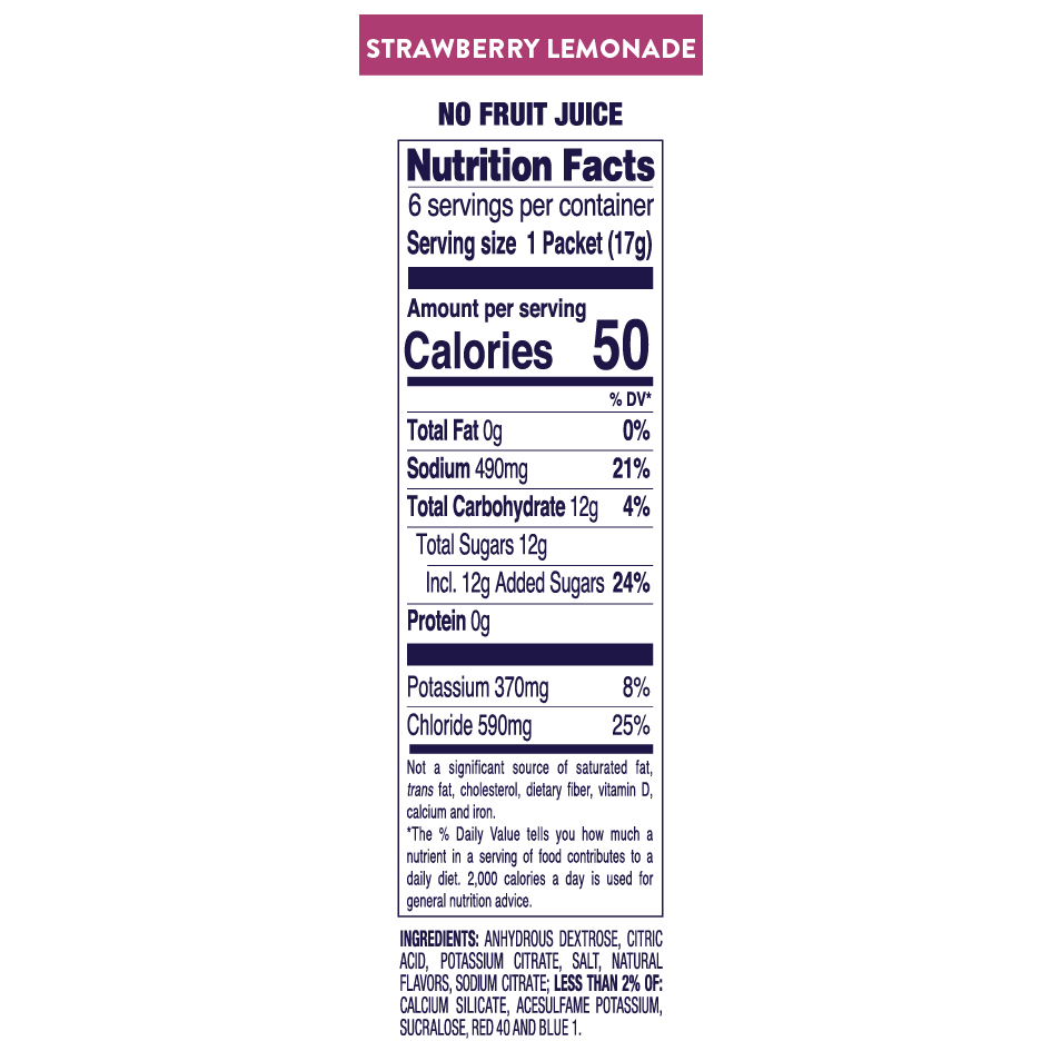nutritional info
